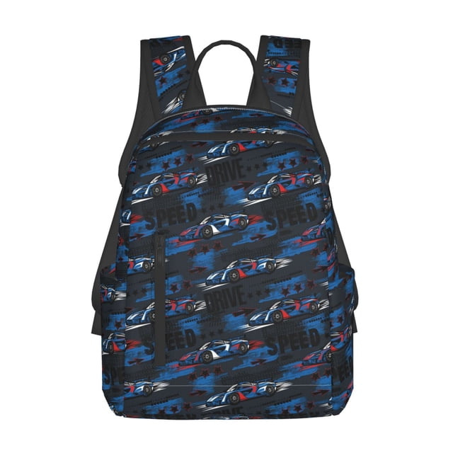 Easygdp Blue Sports Car para Easygdp Yak - Mochila Casual Ligera y Resistente para Viaje y Senderismo para Hombres y Mujeres