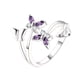 thumbnail image 1 of Anillos para mujer, regalos para mujer, joyería de moda para mujer, anillo de diamante azul, joyería para mujer, regalo, pulsera, 1 of 3