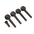 thumbnail image 3 of Loewten Violin Tailpiece, Durable Aluminum Alloy Tailpiece Natural Texture Ebony Violin Fittings, 4 Tuner For Beginner Practice And Performance Instrument Lovers Violin, 3 of 8