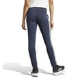 thumbnail image 2 of Women's adidas Sportswear Essentials 3-Stripes Fleece Pants Color: Black White Size: MEDIUM, 2 of 4
