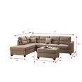 thumbnail image 3 of Bobkona Toffy Reversible Sectional with Ottoman Set, 3 of 3