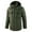 Army Green, variant on tklpehg Winter Jackets for Men Trendy Long Sleeve Coat Fashion Casual Loose Plush Warm Cotton Hooded Jacket Long Sleeve Parkas Dark Blue XXL