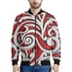 thumbnail image 3 of Chaqueta con cremallera maorí en blanco y negro para hombres y niños, sudadera de gran tamaño con estampado 3D, chaquetas bomber de manga larga para primavera y otoño, 3 of 5