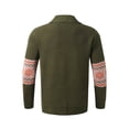 thumbnail image 5 of KelaJuan Men's Autumn Slim Knit Cardigan, Graphic Print Long Sleeve Turn Down Collar Sweater Button Down Jacket, 5 of 5