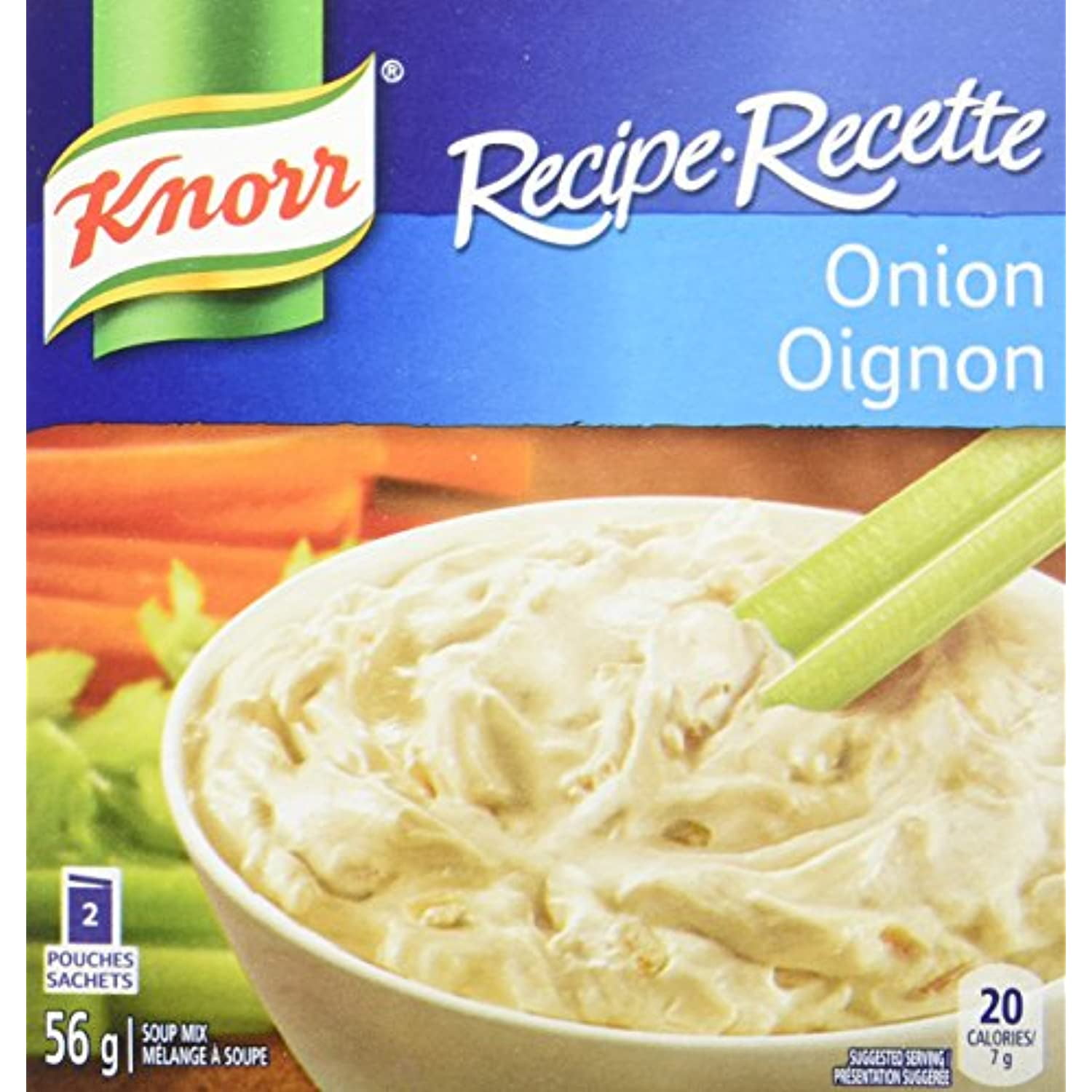 Knorr Recipe Onion Soup Mix 2 Pouches-56G/2Oz. (Imported From Canada)