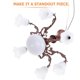 thumbnail image 4 of Miniature Lamp Miniature Decoration Furniture Ornament Mini Chandelier Light, 4 of 4
