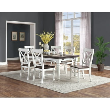 Newboti Mountina Brown And White Dining Chairs, Set of 2 794422837905669