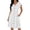 White, variant on LIaqionyy Women Short Sleeve Dresses V Neck Button down Sundress Summer Casual Beach Vacation Dress with Pockets