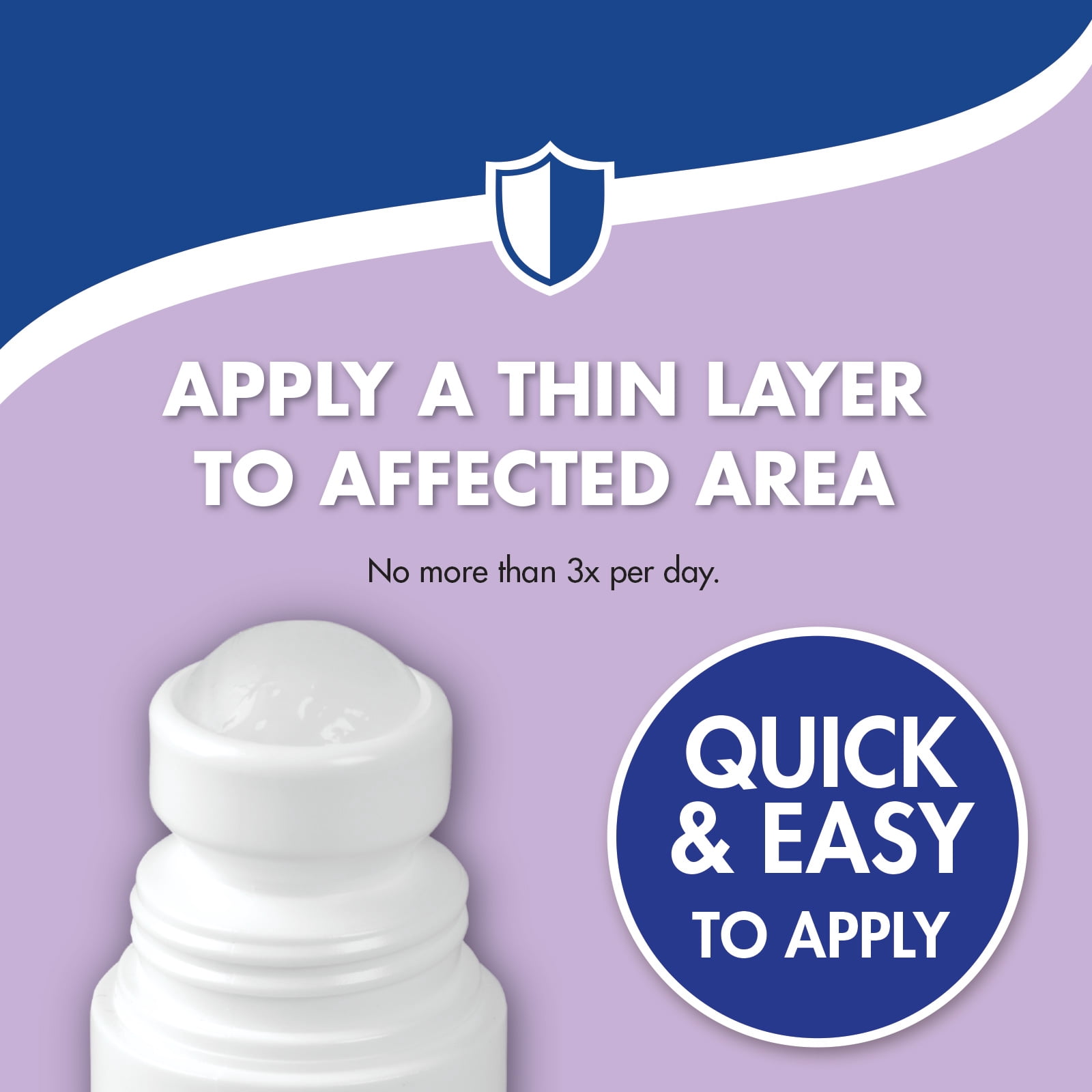 TheraCare 4 % Lidocaine Roll-On | Soothing Lavender Scent | OTC Strength | Pain Relief Liquid | 2.5 oz. 73 mL | Topical Anesthetic