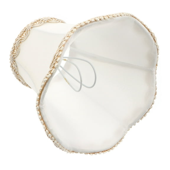 Eease White Linen Royal Clip-On Lamp Shade, 13.5 x 13.5 x 12 cm