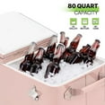 thumbnail image 5 of Magshion 80-Quart Patio Rolling Ice Chest Cooler Cart with Bottle Opener, Outdoor Ice Cooler Trolley with Wheels and Handle, Bar Drink Cooler Beverage Cart with Shelf for Party, 5 of 7