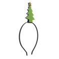 thumbnail image 3 of Diadema Navidad de Tela Aro de cabellero Forma de Árbol de Navidad Navideño Accesorio para Adultos y Niños - 6 Yuyangstore Diadema de Navidad, 3 of 7