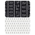 thumbnail image 2 of (4 pack) Conimar Tribal Texture , Reversible Black and White Placemat, 17.13" x 11.25", Individual Count, Flexible Plastic, 2 of 7