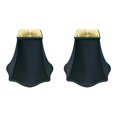 thumbnail image 1 of Royal Designs Inc. Pantalla de lámpara de campana cuadrada exterior con parte inferior acampanada BS-702-12BLK-2, color negro, 5 x 12 x 9,25, juego de 2, 1 of 5
