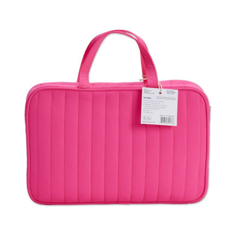 Sophia Joy 2-Piece Weekender Cosmetic Bag Set, Pink - Walmart.com