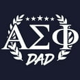 thumbnail image 3 of CafePress - Alpha Sigma Phi Greek Dad White Sweatshirt - Classic Crew Neck Sweatshirt, 3 of 4