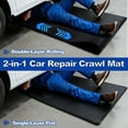 thumbnail image 2 of Zipper Magic Creeper Rolling Mat, 60x28 Inch Under Car Repair Pad, Foldable, Expandable to Long Crawling Mat, with Storage Bag and Gloves, for Low Clearance, Self-Driving, Long-Haul Truck, 2 of 8