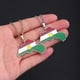 thumbnail image 3 of Collar con Colgante de mapa de la bandera del Kurdistán Yashi Acero inoxidable Plata, 3 of 4