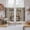 Brown, variant on Spring Flowers Kitchen Curtains 54 Inch Length, Farmhouse Truck Black Plaid Wood Grain Tiers Curtains for Bathroom Bedroom Cafe, Light Filtering Small Window Treatment Short Drapes 2 Panels 42"Wx54"L