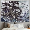 thumbnail image 2 of Orinice Octopus Tapestry Wall Hanging Unique Style Graphic Tapestries Home Decor Art for Living Room Bedroom Apartment Farmhouse Dorm 40x30inch, 2 of 6