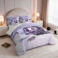 thumbnail image 2 of Erosebridal 8 Ball Twin Bedding Artistic Bedding Comforter Set, Violet Sky 7pcs, 2 of 6