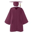 thumbnail image 4 of FYEGRE Unisex Adult Matte Graduation Elegant Adult Academic Gown Formal Wear For Graduation Ceremonies And Events Wine XXL, 4 of 4