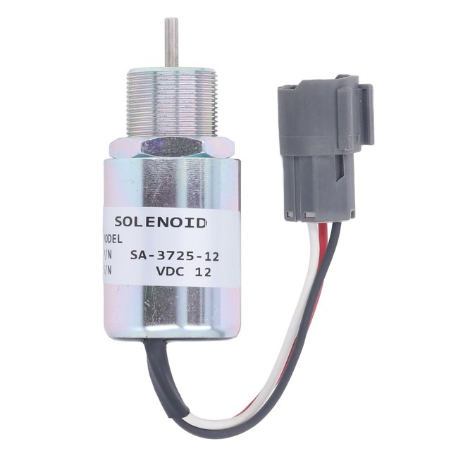TICFOX Válvula De Solenoide De Apagado De Excavadora, Válvula De Solenoide De Apagado del Cargador, Pieza De Cargador De Excavadora De Repuesto para S3L2 61SD 12VDC