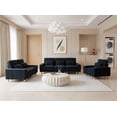 thumbnail image 5 of Aukfa 3 Piece Sofa Set - 99" Oversized 3 Seat Couch with Cup Holders&Pillows, 16 Solid Wood Legs, Black, 5 of 9