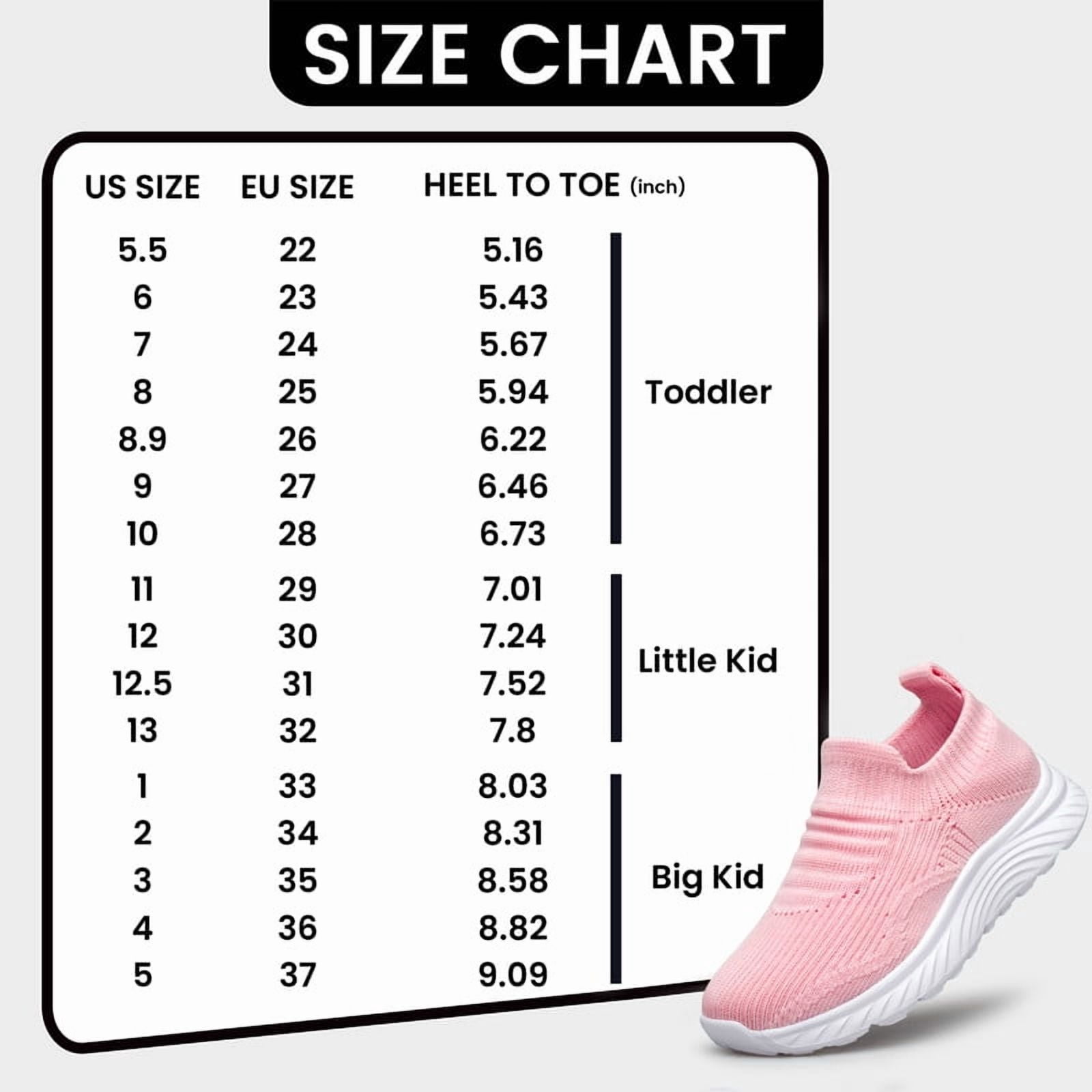 vibdiv Girls Shoes Non-Slip Running Sneakers Lightweight Breathable Tennis Kids School Shoes Pink Toddler Size 6