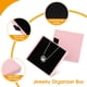 thumbnail image 5 of Paquete de 2 cajas de regalo para joyas Cajas de cartón para joyas, pequeñas cajas de regalo para pulseras, pendientes, collares, joyas de regalo (rosa), 5 of 5
