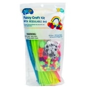 Hello Hobby Fuzzy Craft Kit, Neon