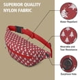 thumbnail image 5 of Fanny Pack Red Christmas Tree Pattern Waist Pack Bag,Running Cross Bag,Waterproof Large Fanny Packs for Women Men for Travel Running Hiking Cycling, 5 of 6