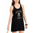 thumbnail image 4 of MIKEN Femmes Noir Graphique à Lacets Racerback Robe Col Rond Maillot de Bain Cover Up XS, 4 of 5