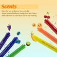 thumbnail image 4 of BAZIC Washable Fruit Scented Markers 6 Color Chisel Tip (6/Pack), 1-Pack, 4 of 7