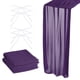 thumbnail image 1 of 2 Paquete 10 Pies Chifón Mesa Camino, 28 x 120 Pulgadas Rústico Gasa Mantel Transparente Boda Mesa Camino para Boda Nupcial Fiesta Mesa Decoraciones, Oscuro Púrpura, 1 of 6
