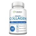 thumbnail image 1 of Píldoras múltiples de colágeno - 180 píldoras de colágeno - Cápsulas de colágeno tipo I, II, III, V y X - Mezcla única de cápsulas de péptidos de colágeno - Suplementos de colágeno de pescado salvaje,, 1 of 5