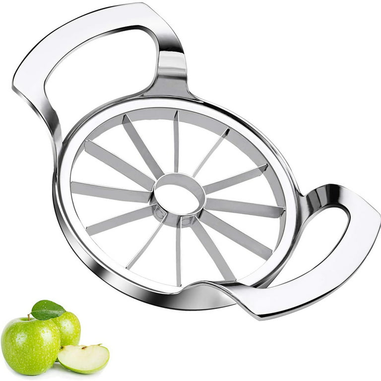 Apple Slicer,12-Blade Large Apple Corer and Slicer,Apple  Cutter,Remover,Stainless Steel Ultra-Sharp Fruit Corer Peeler & Slicer 