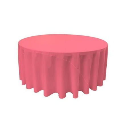 

TCpop132R-HotPinkP38 Polyester Poplin Tablecloth Hot Pink - 132 in. Round