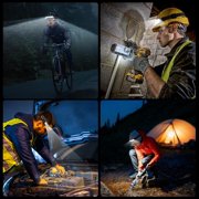 LED Headlamp Rechargeable with Red Light 2 Pack, 270° Wide Beam Head Lights for Forehead, 7Mode Head Lamp with Motion Sensor, LCD Digital Display, Waterproof Hard Hat Light for Camping Hiking Fishing