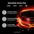 thumbnail image 7 of Cuckoo 6 Cup Dry Induction Heating Pressure Rice Cooker with Micom Logic Tech, Nonstick Pot, Warmer, 16 Menu Modes and Voice Guide, 7 of 7