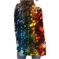 thumbnail image 5 of QIUOMBBP Cardigans for Women Trendy Christmas Graphic Lightweight Tops Open Front Long Sleeve Sweater Tops Teen Girls Clothes, Multicolor, XXL, 5 of 7