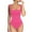Hot Pink, variant on Idoravan Women's Slimming Long Leg Bodysuit,Women's Sexy Seamless Neck Sleeveless Tapered Shoulder Strap Jumpsuit Hot Pink S