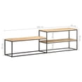 thumbnail image 4 of vidaXL TV Cabinet and TV Stand 180x30x50 cm Rough Mango Wood, 4 of 5