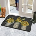 thumbnail image 5 of Vintage Sunflower Vase (3) Door Mat Welcome Door Mat for Front Door, Home Entrance, Yard, Floor, Patio, Non Slip Spring Summer Welcome Mat Indoor Outdoor Doormat 30"*17", 5 of 6