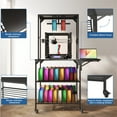 thumbnail image 5 of 3D Printer Stand, Heavy Duty 3D Printer Table Stand with Filament Storage Rack, T-Shaped Spools Holder Rack with Wheels,3D Printer Workbench for 3D Printing Studio, Home Office Workshop, 5 of 11