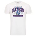 thumbnail image 2 of Unisex Sportiqe White Sacramento Kings Bingham Super Soft T-Shirt, 2 of 3