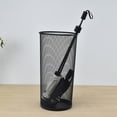 thumbnail image 3 of Umbrella Stand Rack, Umbrella Holder Bin Round Rust Proof Black Stable Space Saving  For Home, 3 of 8