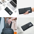 thumbnail image 3 of Bolsa Organizadora Electrónica para Cables, Bolsa de Viaje para Cargador de Cables, Estuche Organizador para Cables USB de Banco de Energía, Negro, 3 of 5