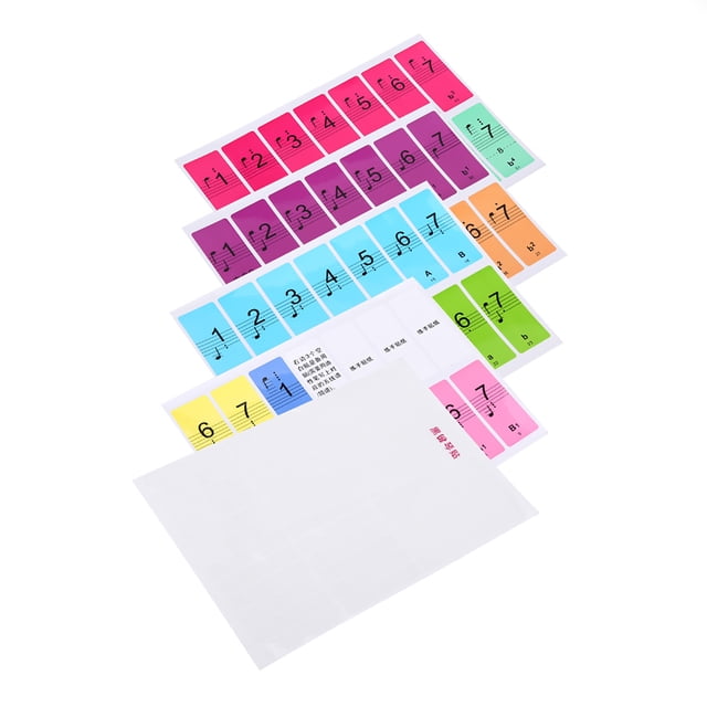 Pegatina para piano NikouMX extraíble 88 teclas multicolor