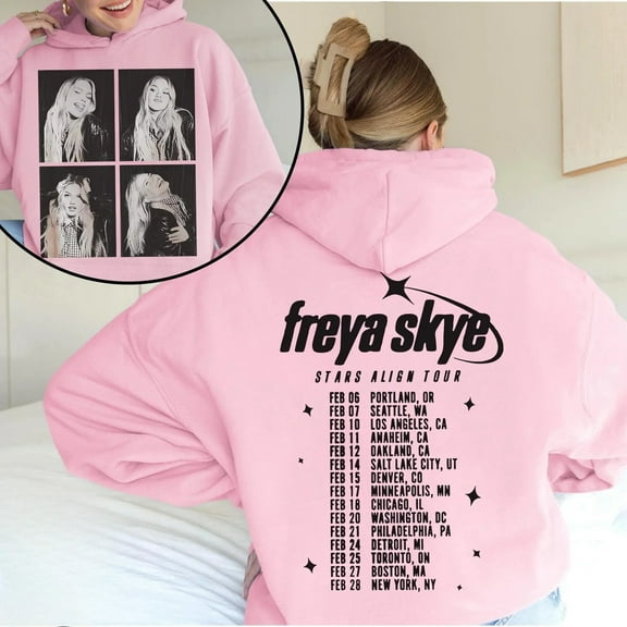 Freya Skye Merch Unisex Hoodie Long Sleeve Unisex Pullover Clothing Oversized Outdoor Kids Sweatshirt